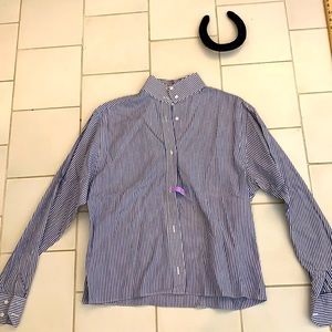 English Equestrian pin stripe show/schooling shirt